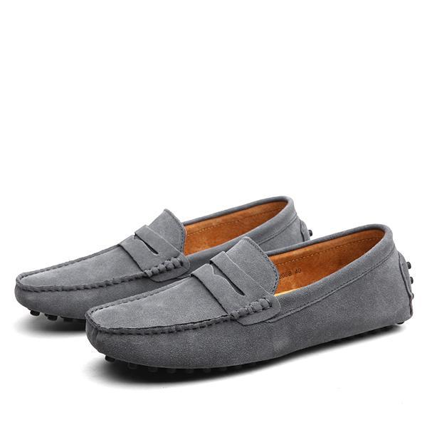 THE IVAN SUADE LOAFERS - MANSLANE