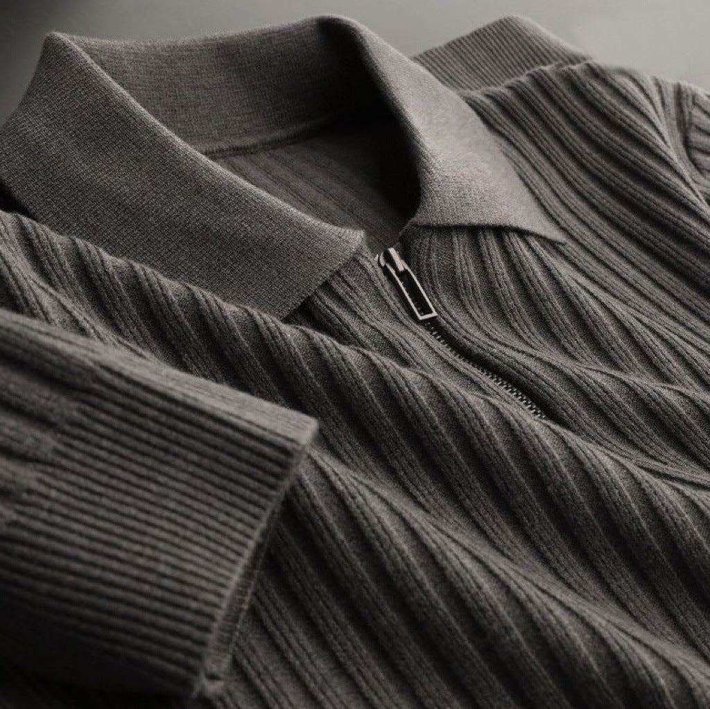 Enzo Half Zip Sweater - MANSLANE