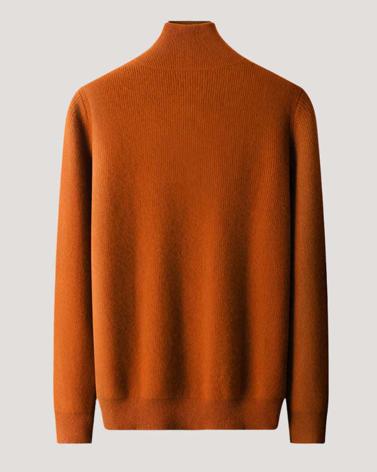THE ARC CASHMERE HALF ZIP - MANSLANE