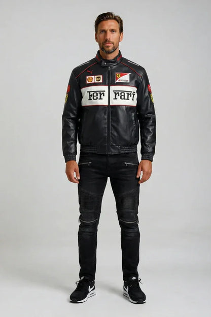 0019 - Ferrari F1 Racing Leather Jacket