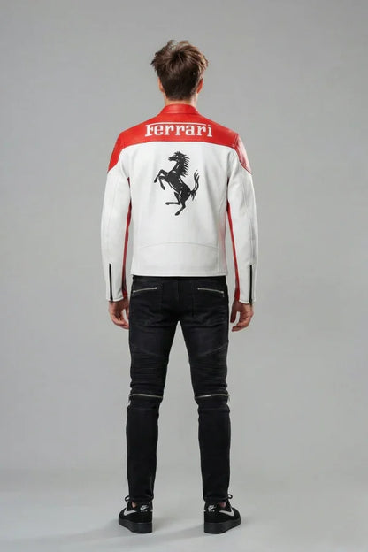 0022 - Ferrari F1 Racing Leather Jacket 3.0