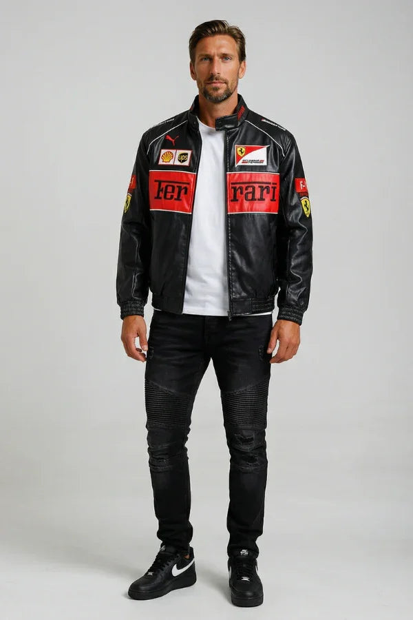 0019 - Ferrari F1 Racing Leather Jacket 2.0