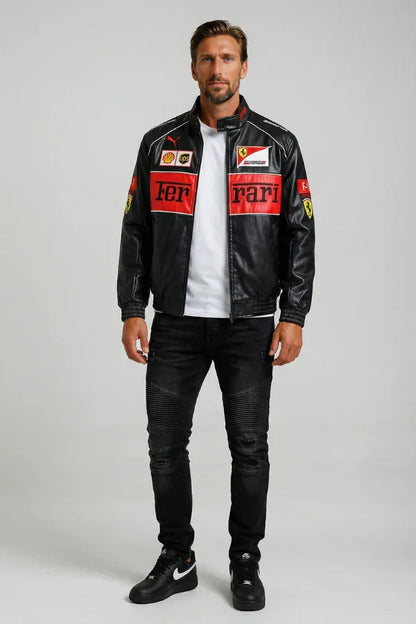 0019 - Ferrari F1 Racing Leather Jacket 2.0