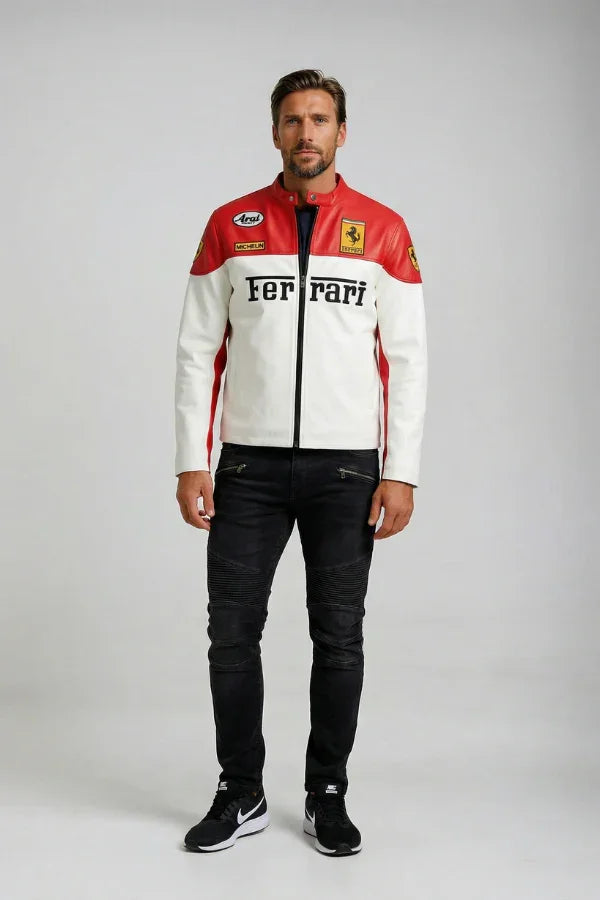0022 - Ferrari F1 Racing Leather Jacket 3.0