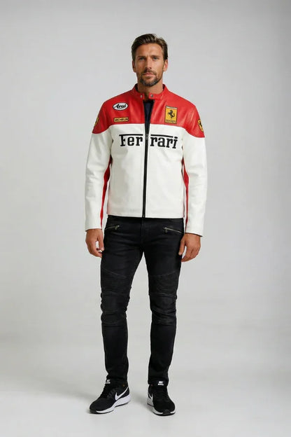 0022 - Ferrari F1 Racing Leather Jacket 3.0