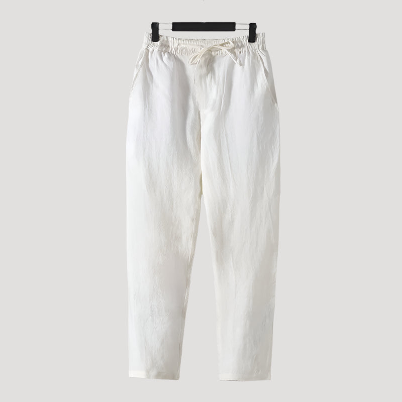 THE ZIBA - LINEN PANTS - MANSLANE