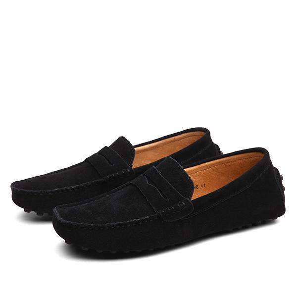 THE IVAN SUADE LOAFERS - MANSLANE