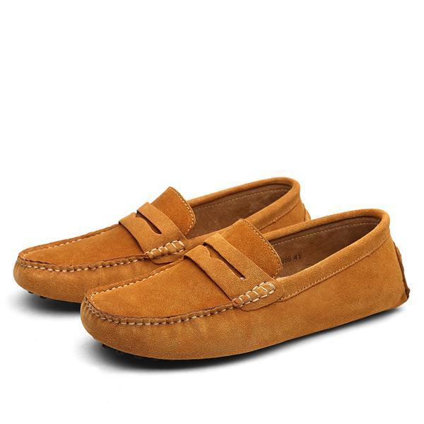 THE IVAN SUADE LOAFERS - MANSLANE