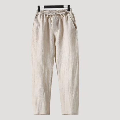 THE ZIBA - LINEN PANTS - MANSLANE