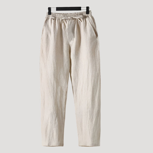 THE ZIBA - LINEN PANTS - MANSLANE