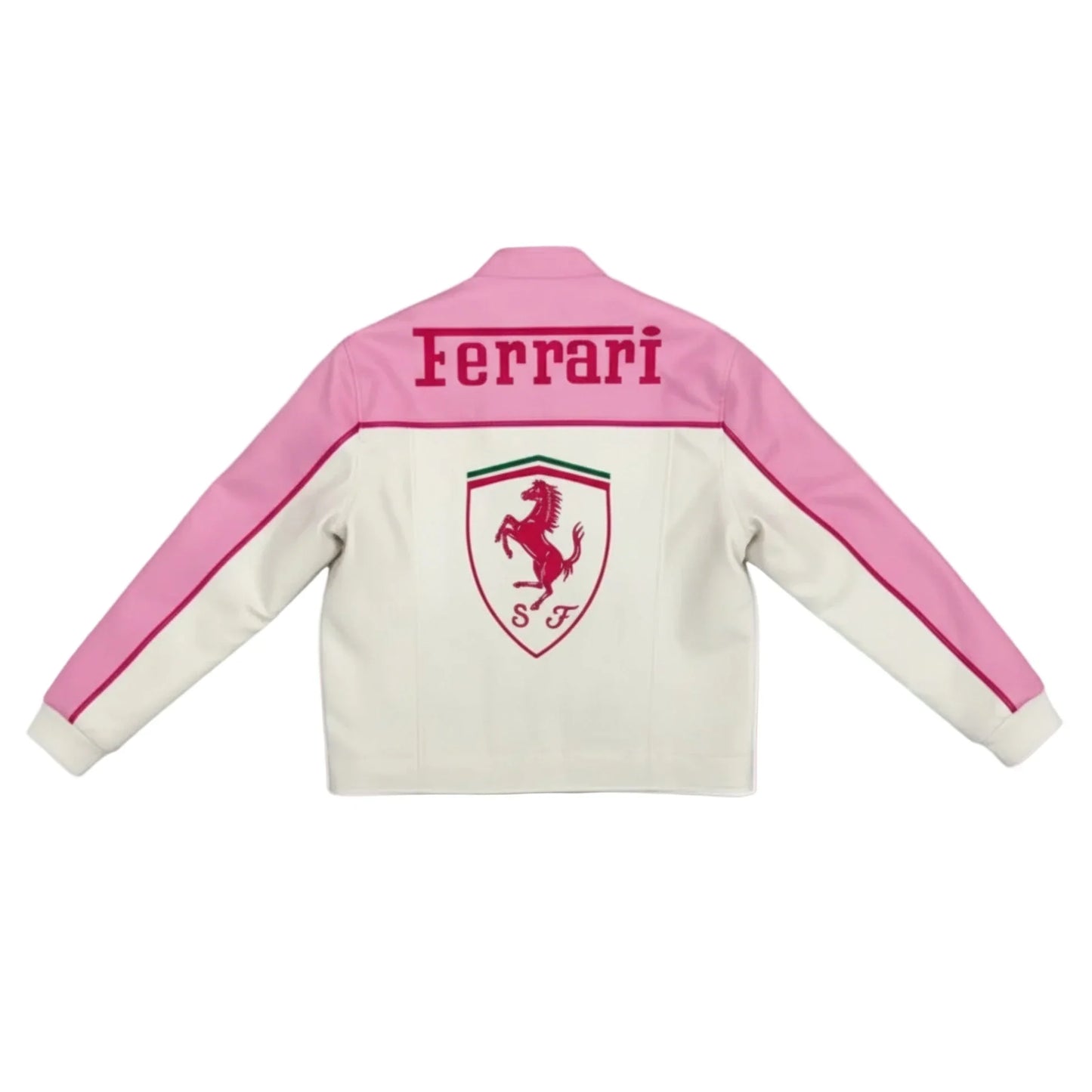 0018 - Ferrari Leather Jacket (PINK)