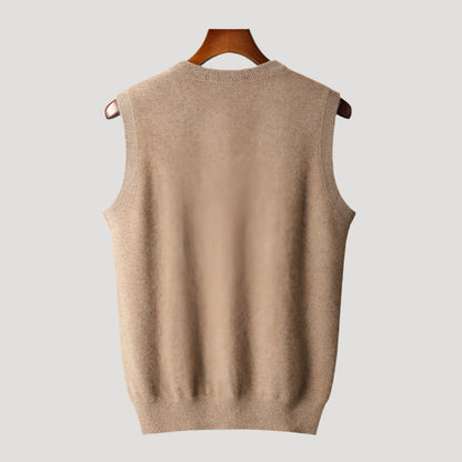 THE MILO CASHMERE V-NECK - MANSLANE