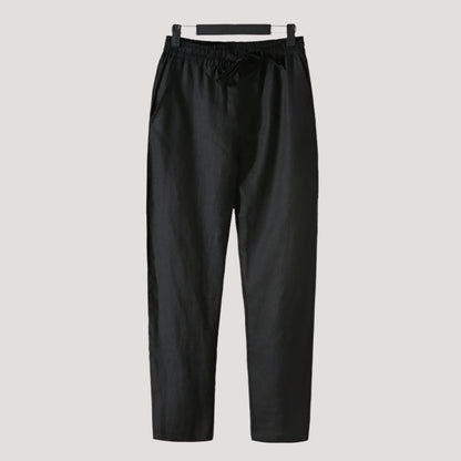 THE ZIBA - LINEN PANTS - MANSLANE