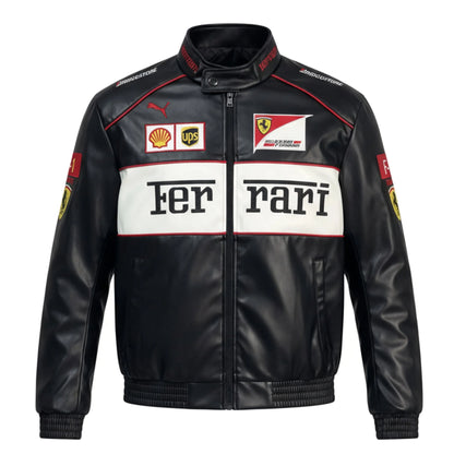 0019 - Ferrari F1 Racing Leather Jacket